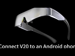 OEM & ODM 41 độ FOV 1080P 143 Inch HDMI Head Mounted Display với 2 loa