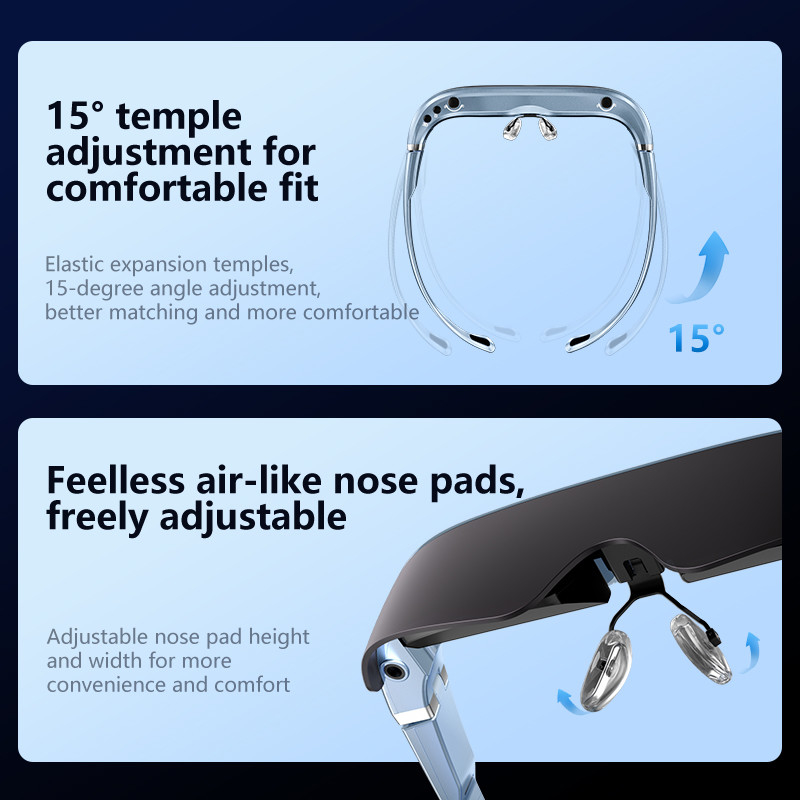 ENMESI V30 USB loại C AR kính thông minh 1920 * 1080 AR Head Mounted Display Diopter