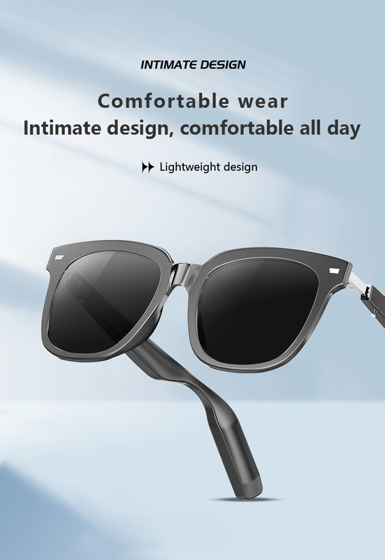 Bluetooth 5.3 Ultralight Smart Glasses 220mAh Capacity Battery Listen To Music 17g Trọng lượng