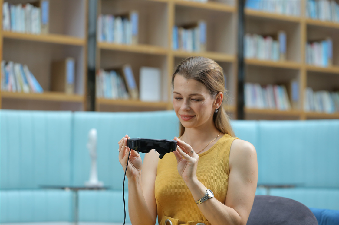 Kính 3D 1080P HDMI & TYPE C 1800 Nits VR Kính thông minh cho video / trò chơi