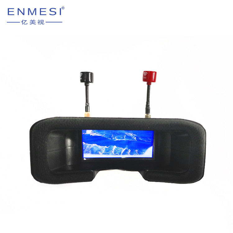 Trung Quốc FPV Goggles 40 kênh Mũ bảo hiểm đầu thu video 2,7 '' 5,8 G Mũ bảo hiểm 960 * 240 Độ phân giải