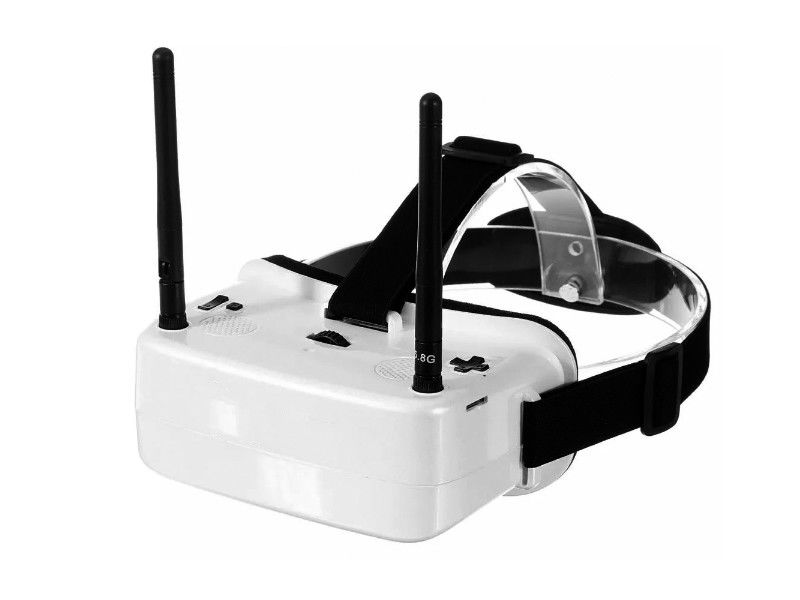 480 × 360 Pix AV IN FPV Kính bảo hộ Mini 2 inch Màn hình hai mắt 48 kênh