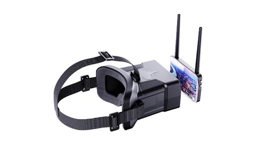 480x272 HD Độ phân giải 0-120 ° FOV FPV kính với pin 600mAh cho tai nghe máy bay không người lái
